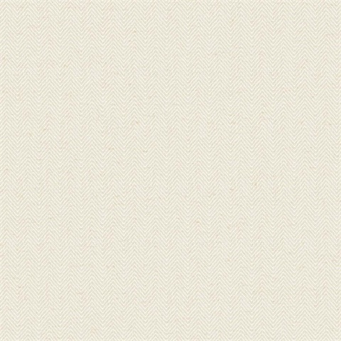Milkshake Herringbone Woven Texture Wallpaper