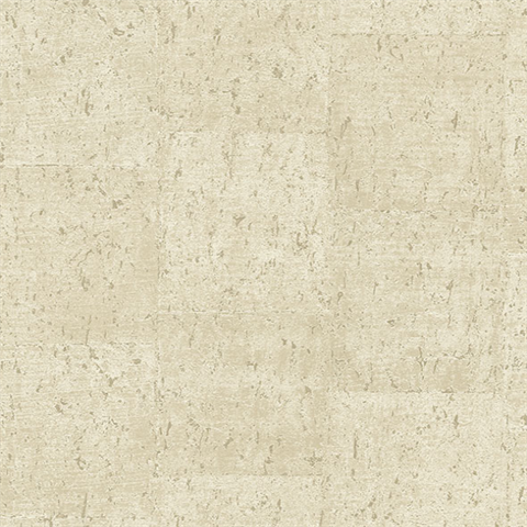 Millau Cream Faux Concrete Metallic Textured Wallpaper