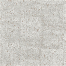 Millau Light Grey Faux Concrete Metallic Textured Wallpaper