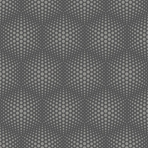 Milo Dark Grey Bubble Geometric Wallpaper