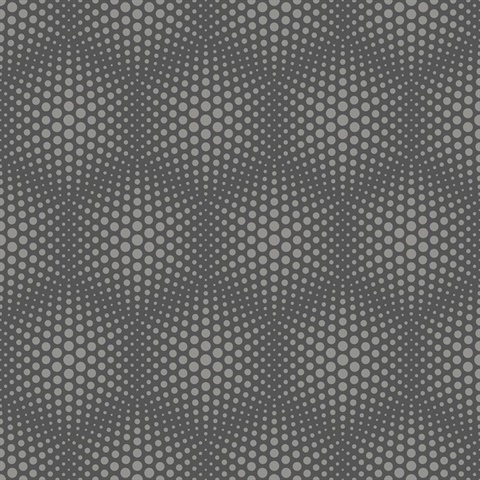 Milo Dark Grey Bubble Geometric Wallpaper