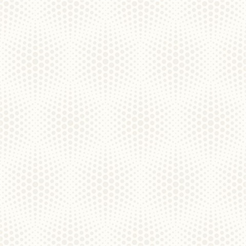 Milo White Bubble Geometric Wallpaper