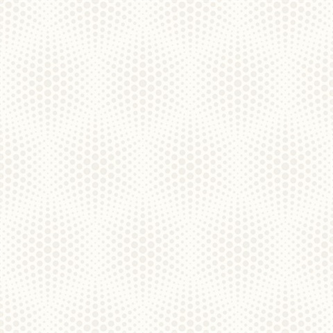 Milo White Bubble Geometric Wallpaper