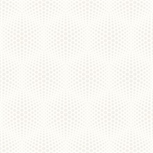 Milo White Bubble Geometric Wallpaper