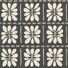 Mimosa Fleur Carbon Black Wallpaper
