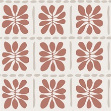 Mimosa Fleur Terracotta Wallpaper