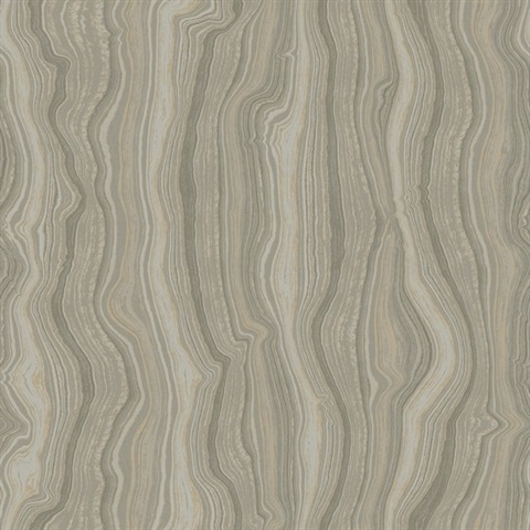Mineral Shimmer Taupe & Pearl Marble Wallpaper
