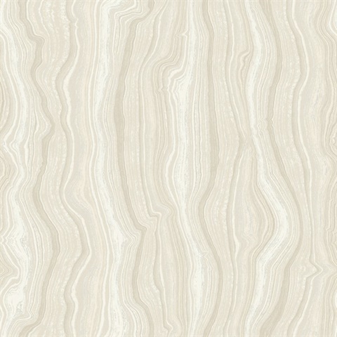 Mineral Shimmer White & Pearl Marble Wallpaper