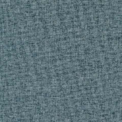 Mingus Turquoise Faux Canvas Textile Commercial Wallpaper