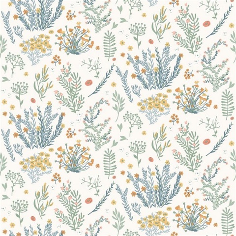 Mini Lovely Flowers Multi Color Wallpaper