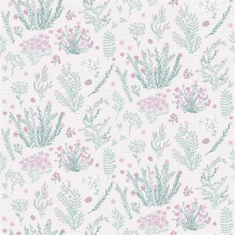 Mini Lovely Flowers Pink Wallpaper