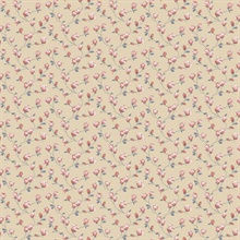 Mini Magnolia Beige Wallpaper