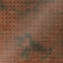 Mini Rivet Ceiling Panels Aged Copper