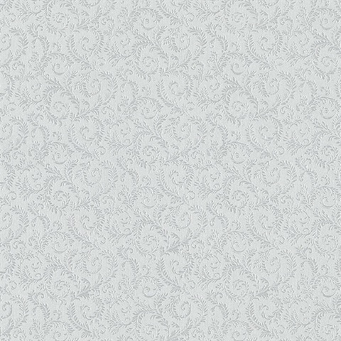 Mini Scroll Leaf Silver