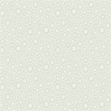Mint Green Bohemian Circles Wallpaper