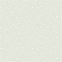 Mint Green Bohemian Circles Wallpaper