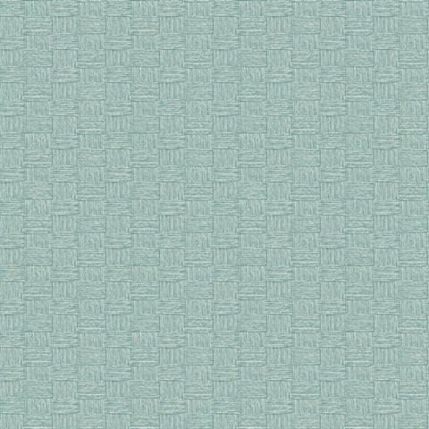 Mint Textured Yarn Faux Wallpaper