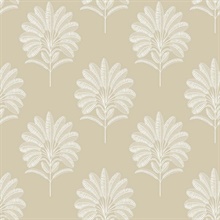 Mirage Palm Almond Wallpaper