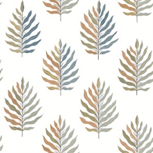Miramar Oasis Mediterranean Palm Leaf Wallpaper