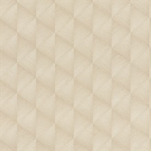 Miro Taupe Textured Triangle Diamond  Wallpaper