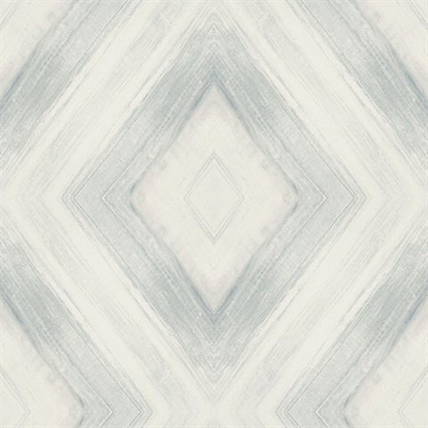 Mist Ballad Pearlescent Brushstroke Diamond Wallpaper