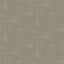 Mocha Wicker Dot Geometric Rectangular Wallpaper