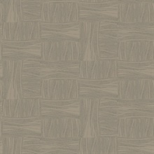 Mocha Wicker Dot Geometric Rectangular Wallpaper