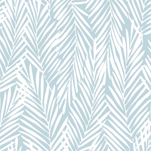 Mod Palm Blue Skies Peel and Stick Wallpaper