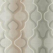 Modern Ombre Clay Damask Wallpaper
