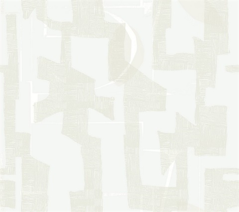 Modern Tribal Dove & Sand Wallpaper