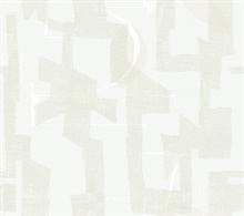Modern Tribal Dove & Sand Wallpaper