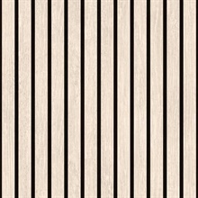 Modern Wood Slat Natural Wallpaper