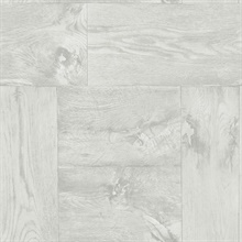 Mogano Ice Rink Faux Wood Wallpaper