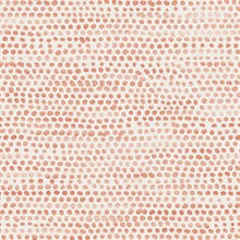 Moire Dots Coral Peel and Stick Wallpaper