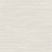 Moire Dots Pearl Grey Peel and Stick Wallpaper