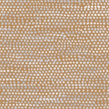 Moire Dots Toasted Turmeric Peel and Stick Wallpaper