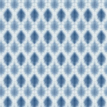 Mombi Navy Blue Diamond Shibori Wallpaper