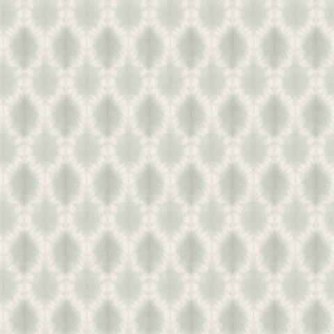 Mombi Teal Diamond Shibori Wallpaper