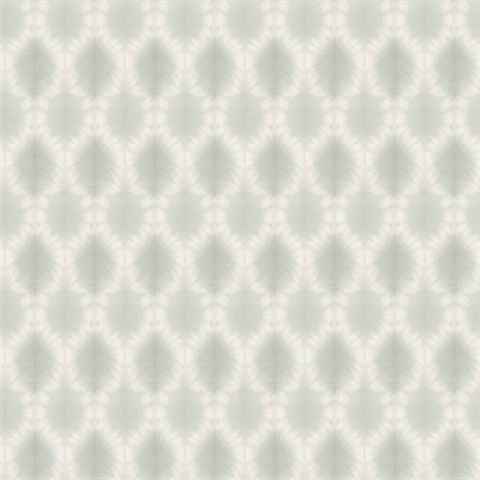 Mombi Teal Diamond Shibori Wallpaper