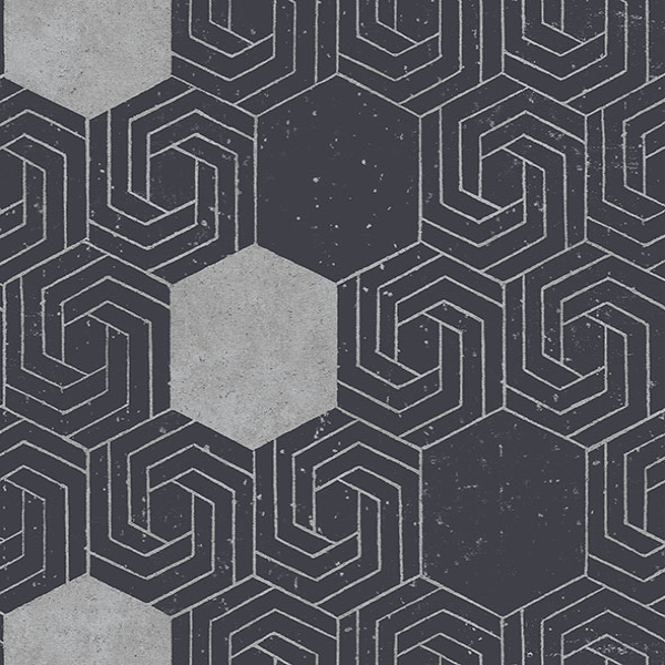 navy blue geometric wallpaper