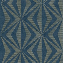 Monge Blue Geometric Wallpaper