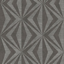 Monge Charcoal Dark Grey Geometric Wallpaper