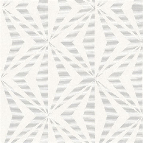 Monge Silver Geometric Wallpaper