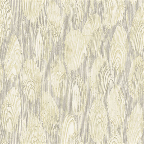 Monolith Light Yellow Abstract Wood Wallpaper