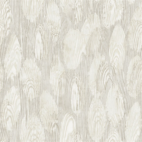 Monolith Silver Abstract Wood Wallpaper