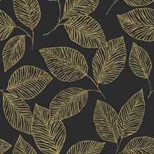 Monroe Gold  Leaf Wallpaper