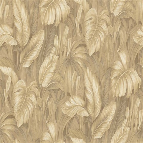 Monstera Wheat Wallpaper