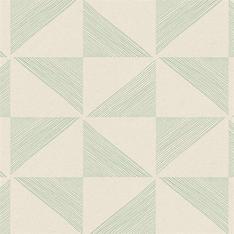 Mont Green Geometric Wallpaper