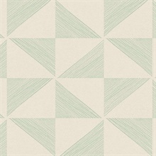 Mont Green Geometric Wallpaper