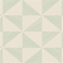 Mont Green Geometric Wallpaper